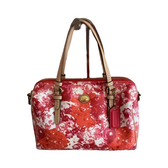 Coach Peyton Floral Bennett Mini Satchel 2-way Shoulder Bag - Picture 3 of 7